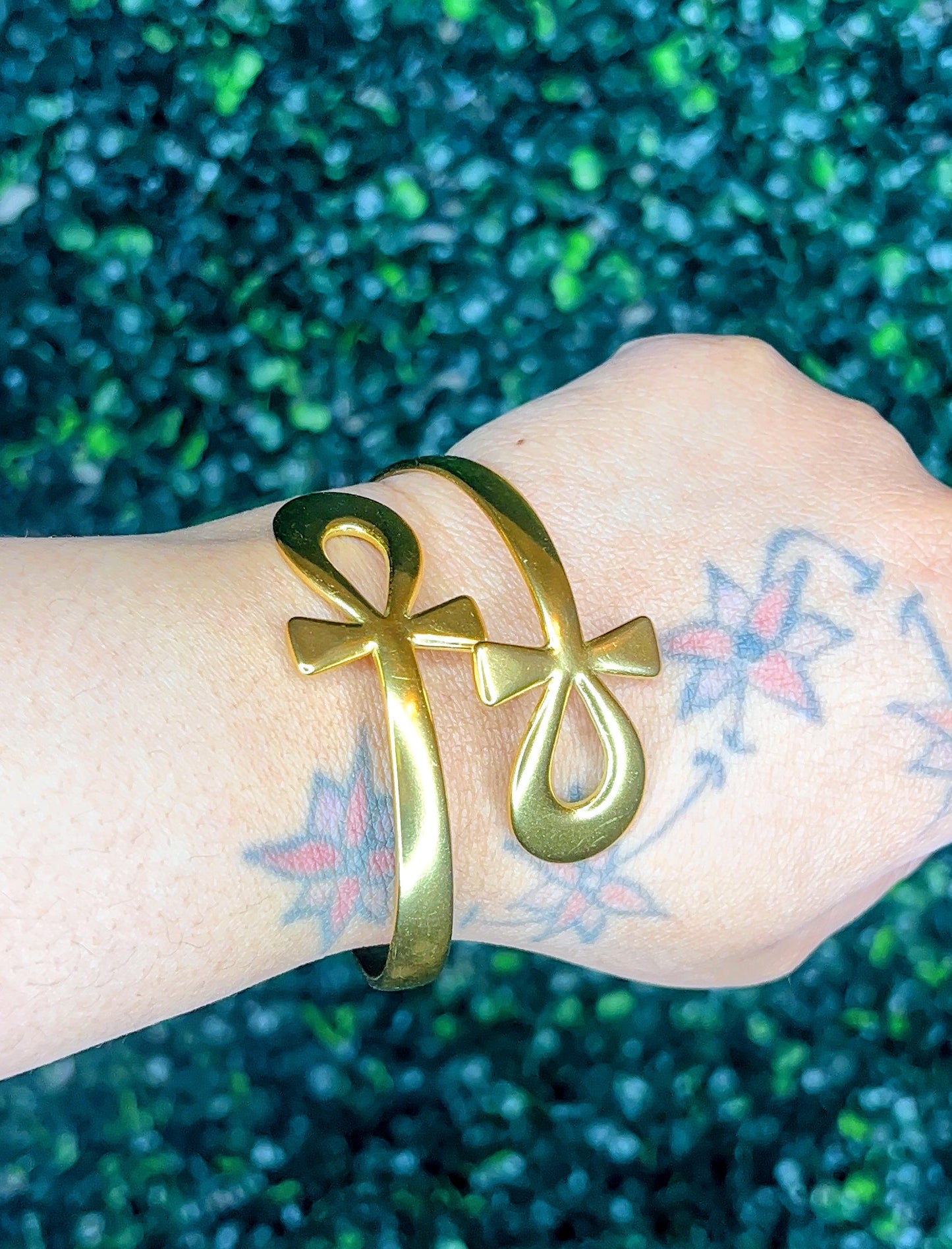 Golden Ankh Cuff