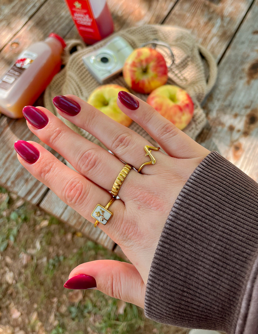 Flower Rectangular Ring