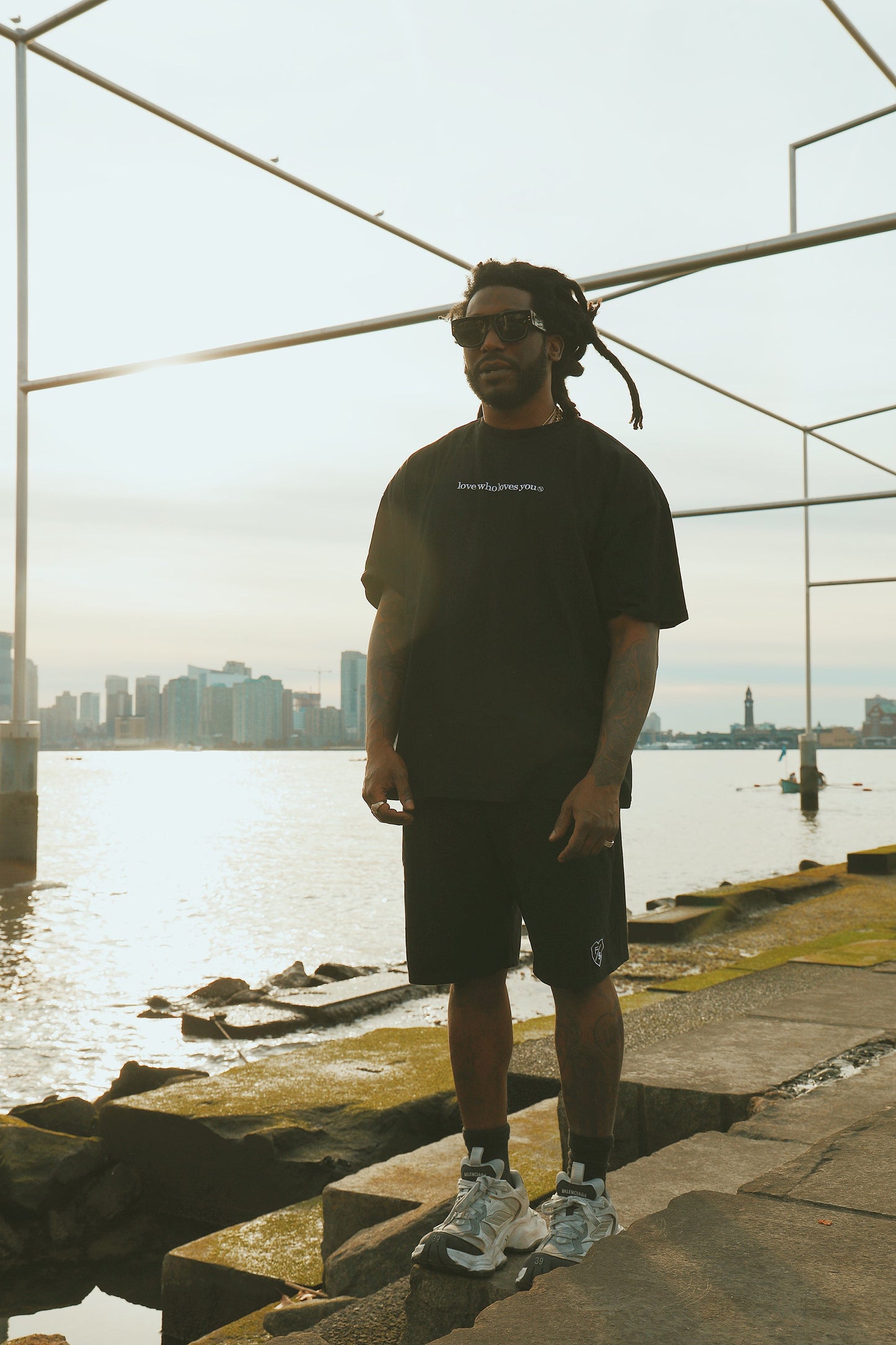 Love Who Loves You|Black Shorts