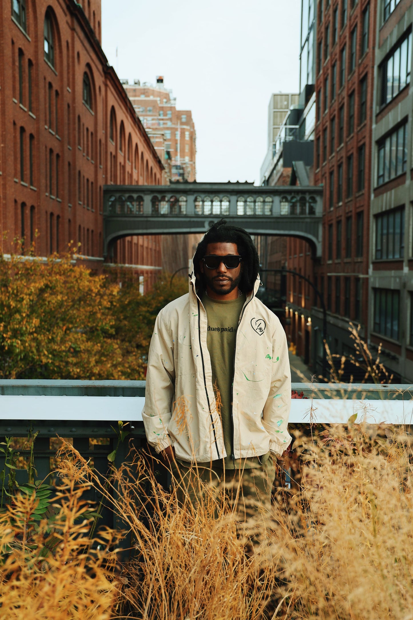 Dues Paid|Military Green Oversize Shirt