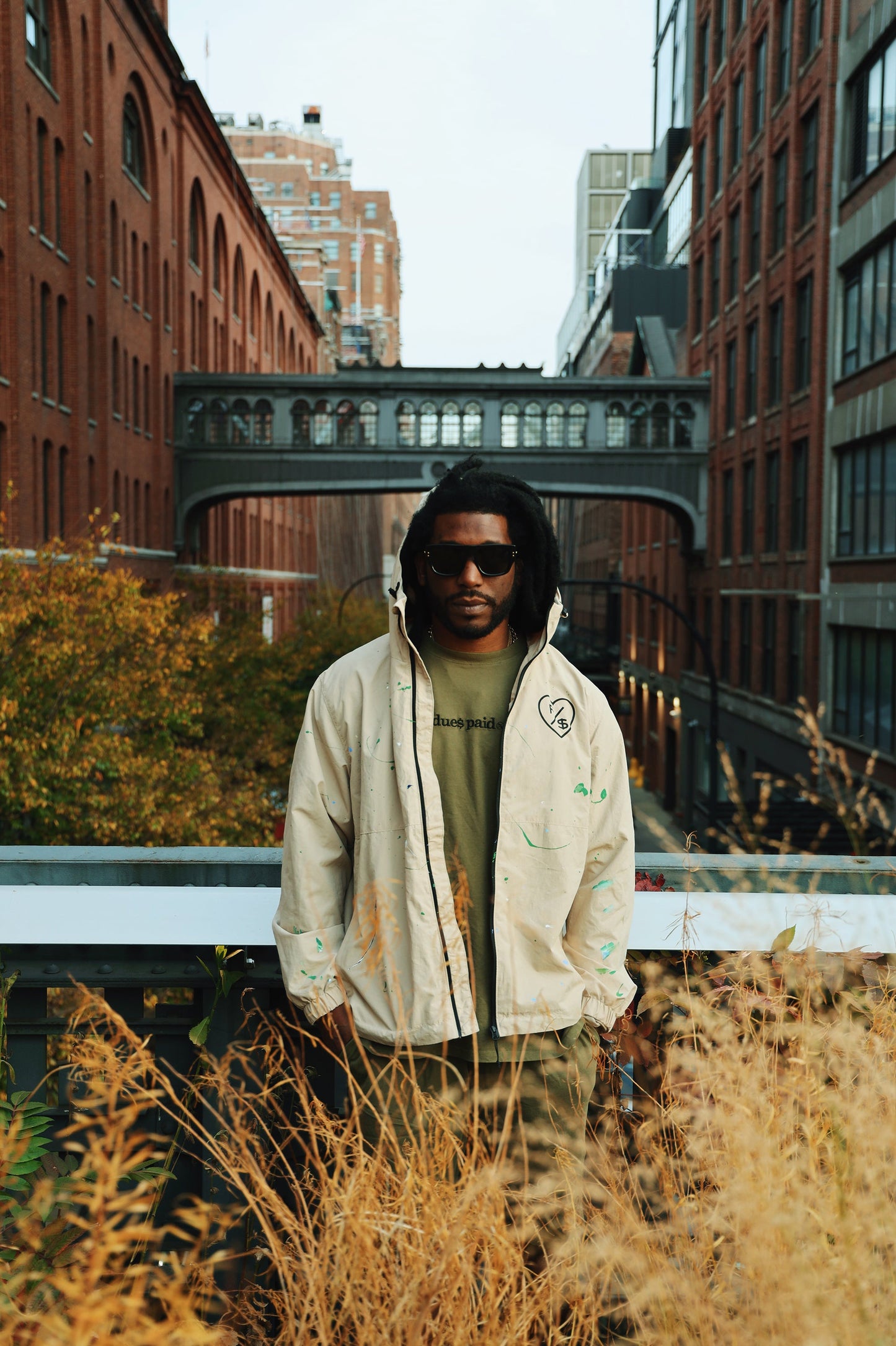 Dues Paid|Military Green Oversize Shirt