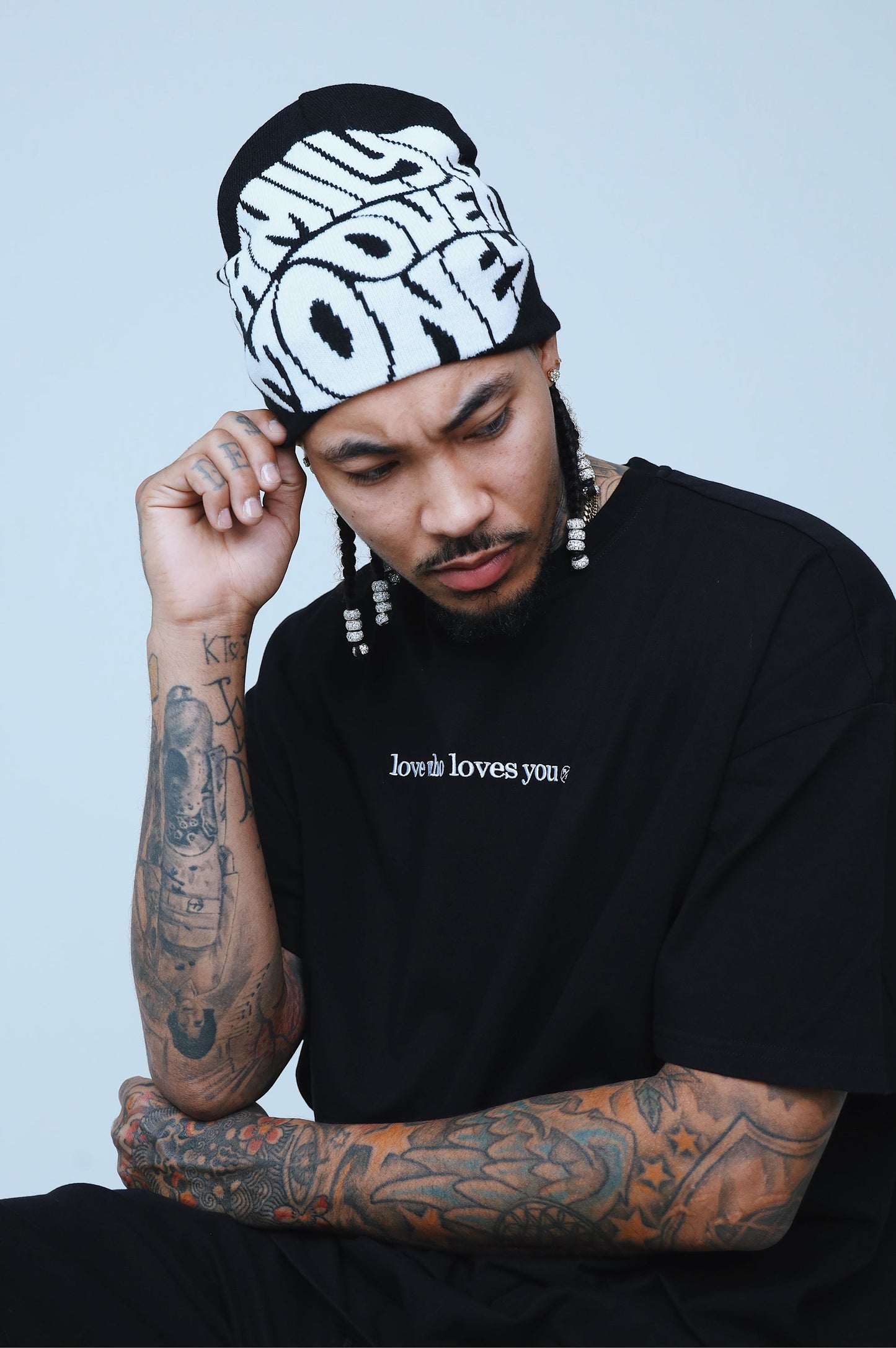 Love Who Loves You|Black Oversize Shirt
