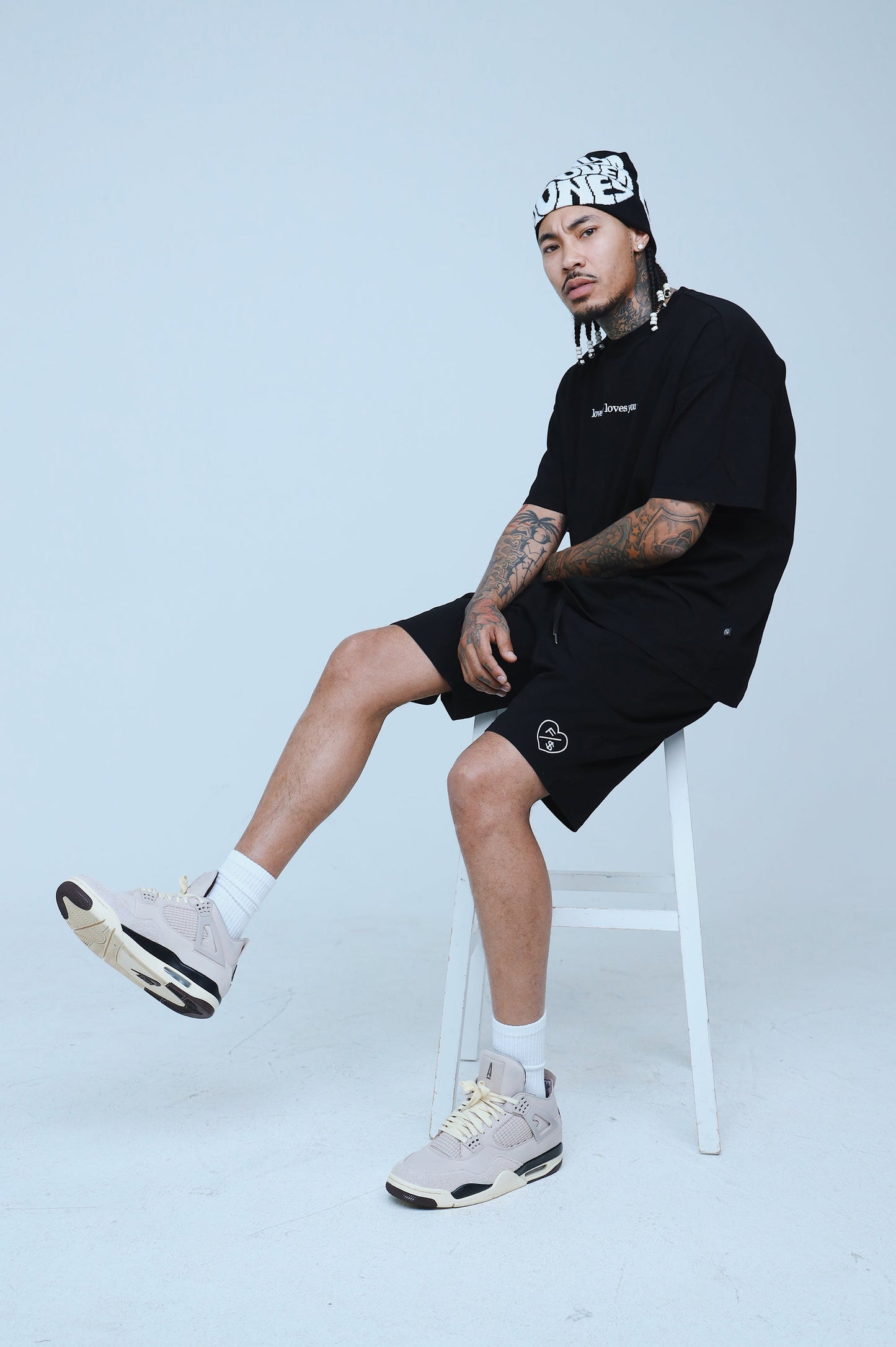 Love Who Loves You|Black Oversize Shirt