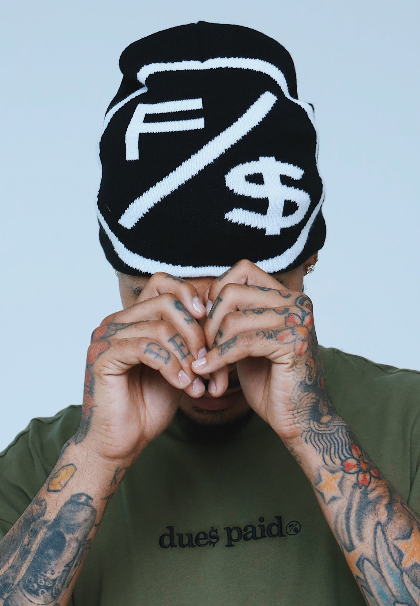 Dues Paid|Military Green Oversize Shirt