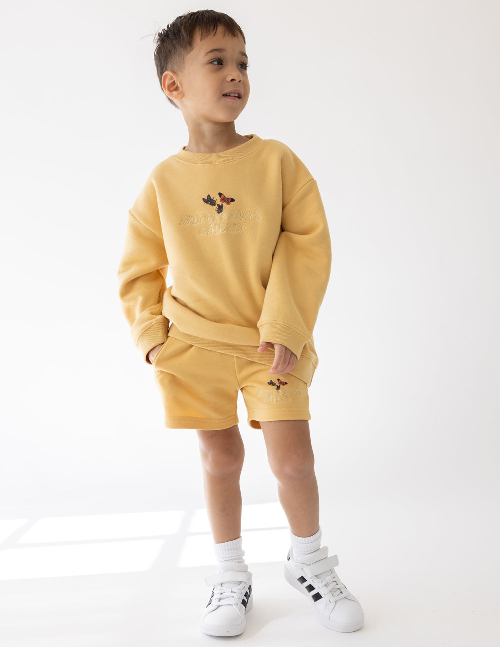 Better Days|Butterfly Kids Crewneck