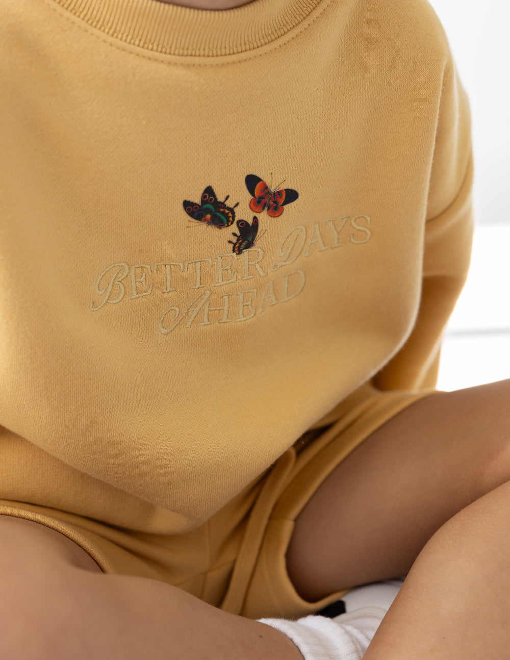 Better Days|Butterfly Kids Crewneck