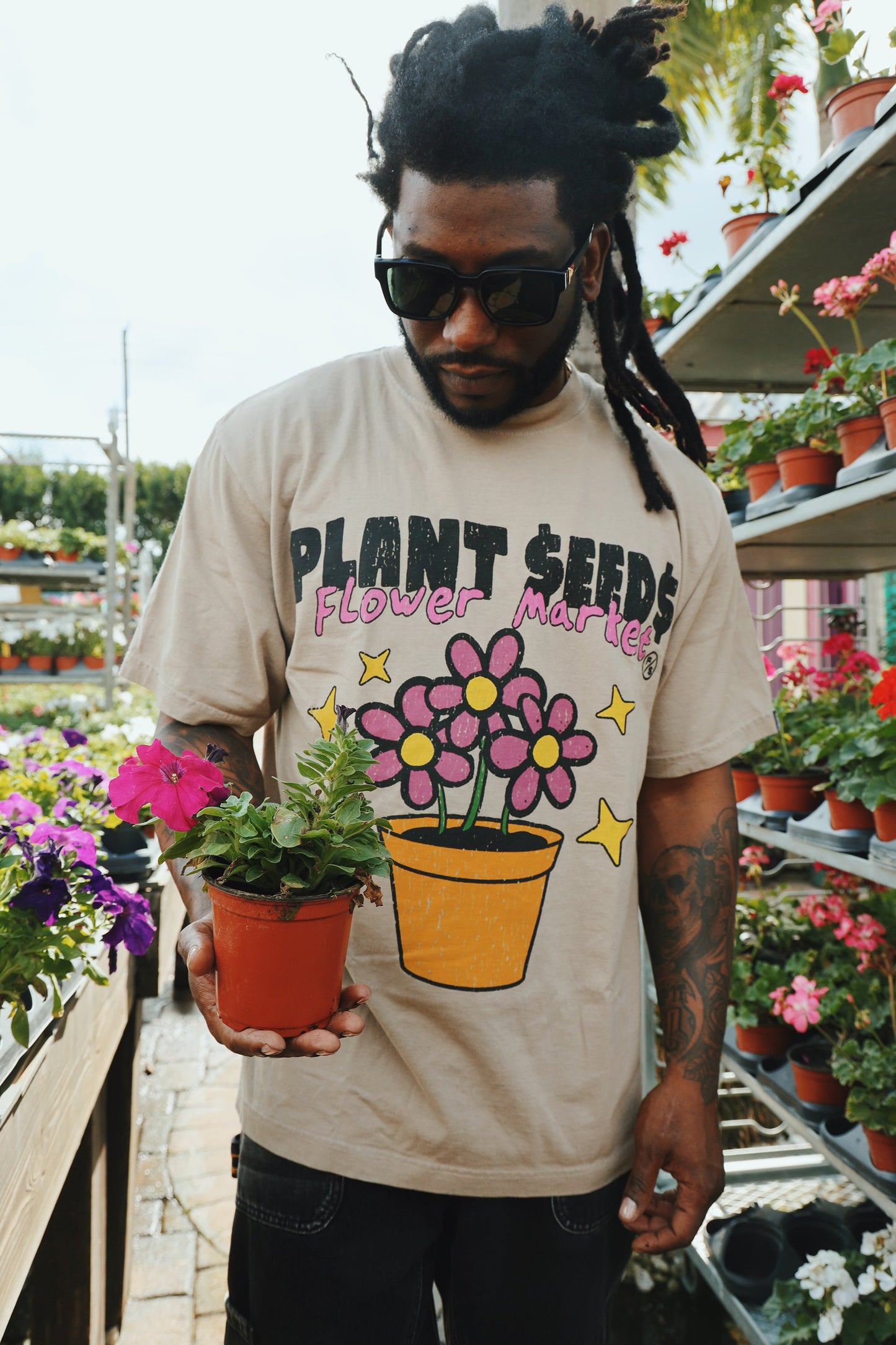 Flower Market Tee