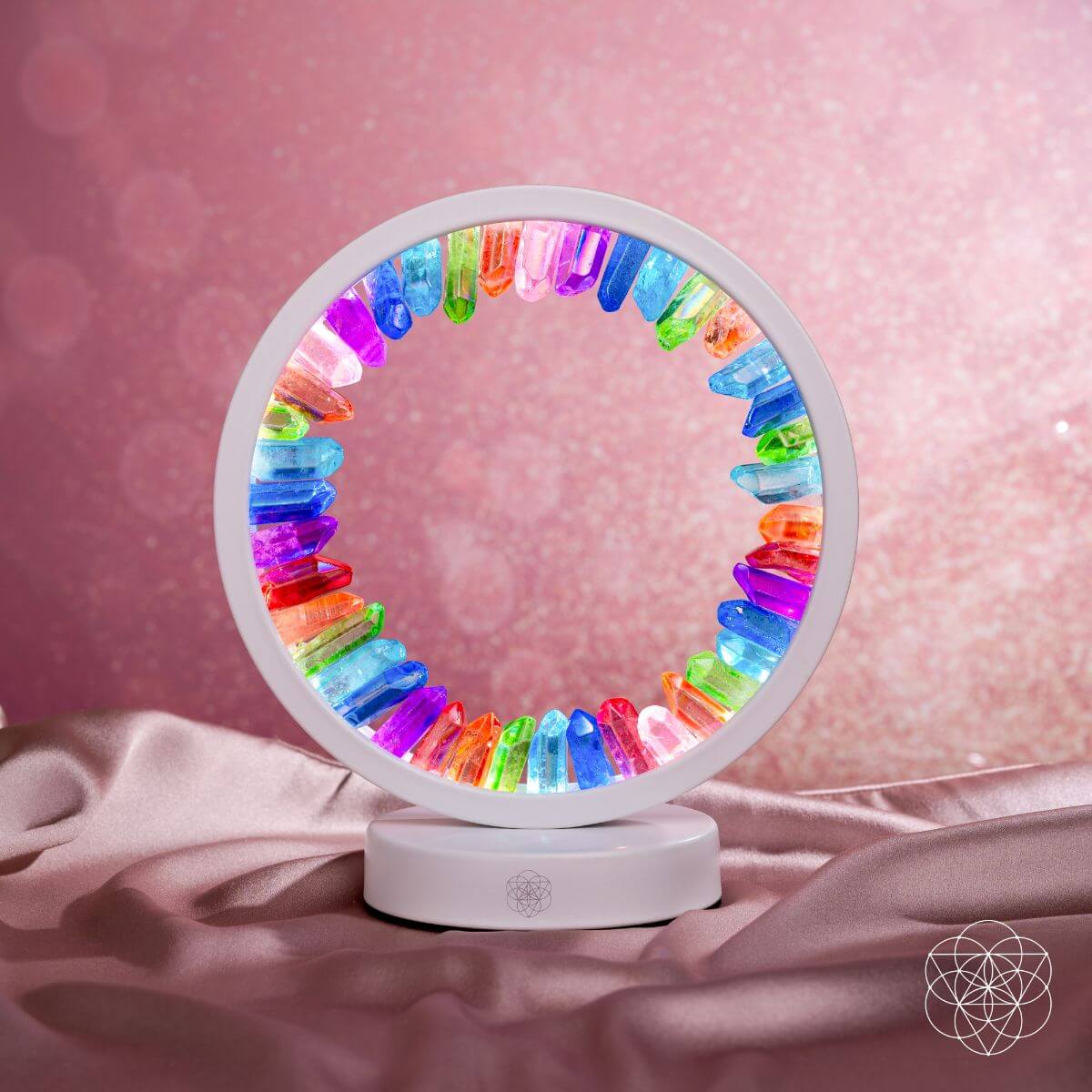 Rainbow After the Storm | Clear Quartz Lamp of Hope