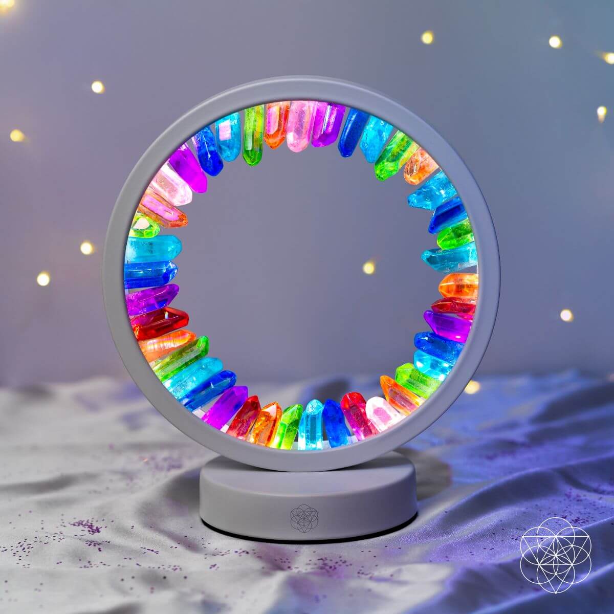 Rainbow After the Storm | Clear Quartz Lamp of Hope