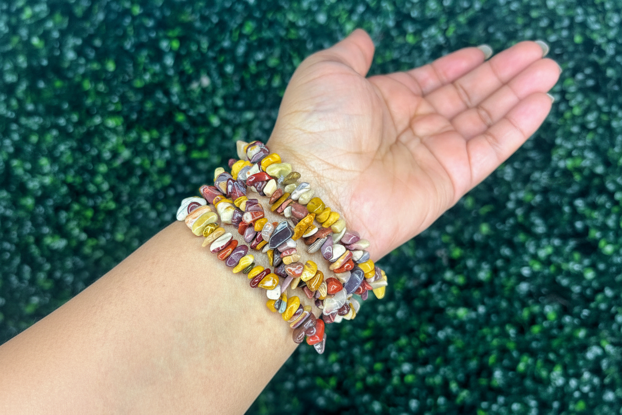 Mookaite Jasper Chip Bracelet | Grounding + Vitality