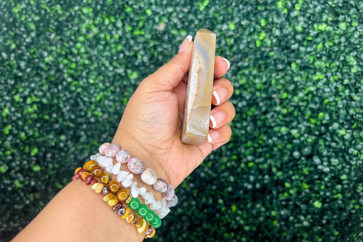 Druzy Agate Obelisk