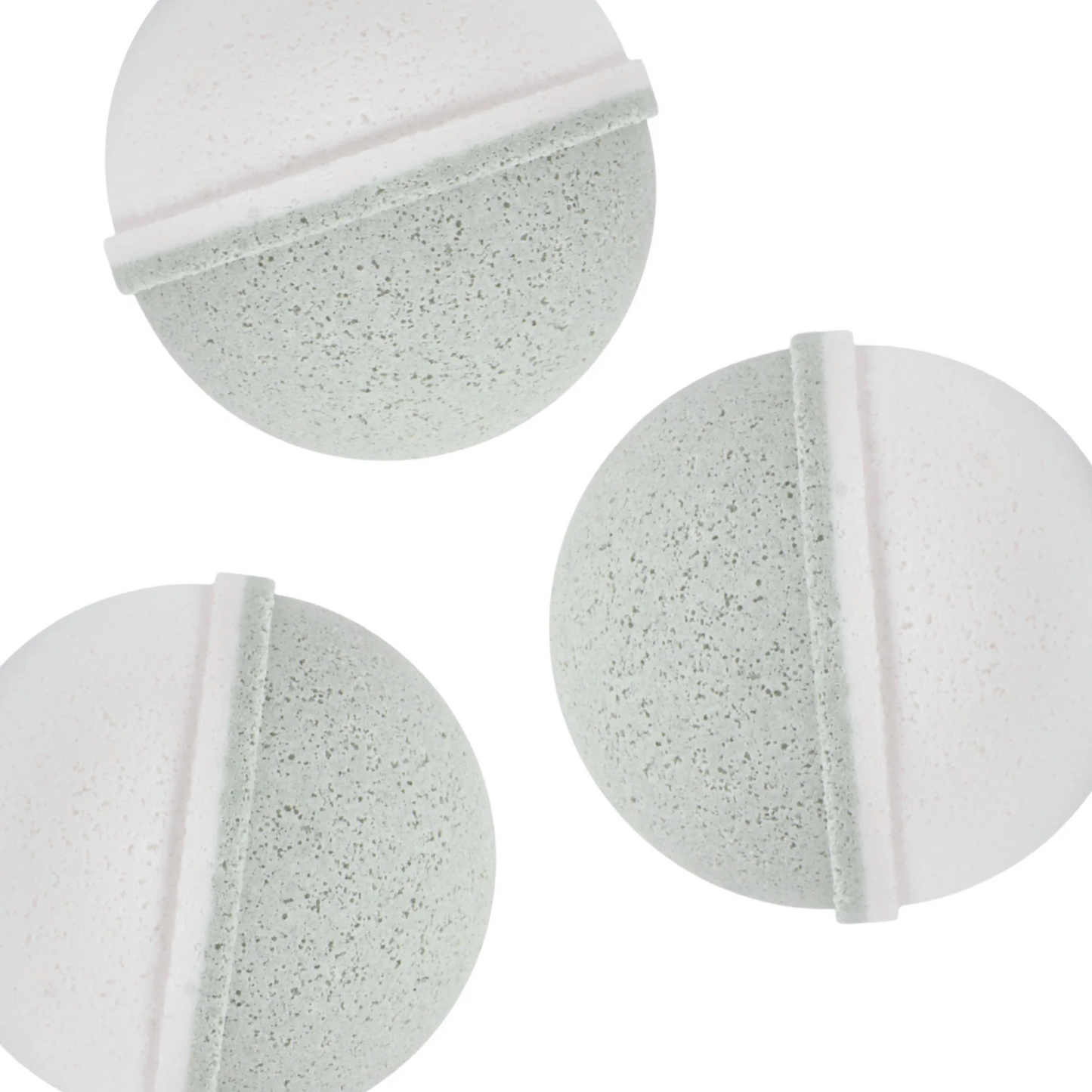 Natural Bath Bomb Set|Peppermint + Tea Tree (Set of 3)