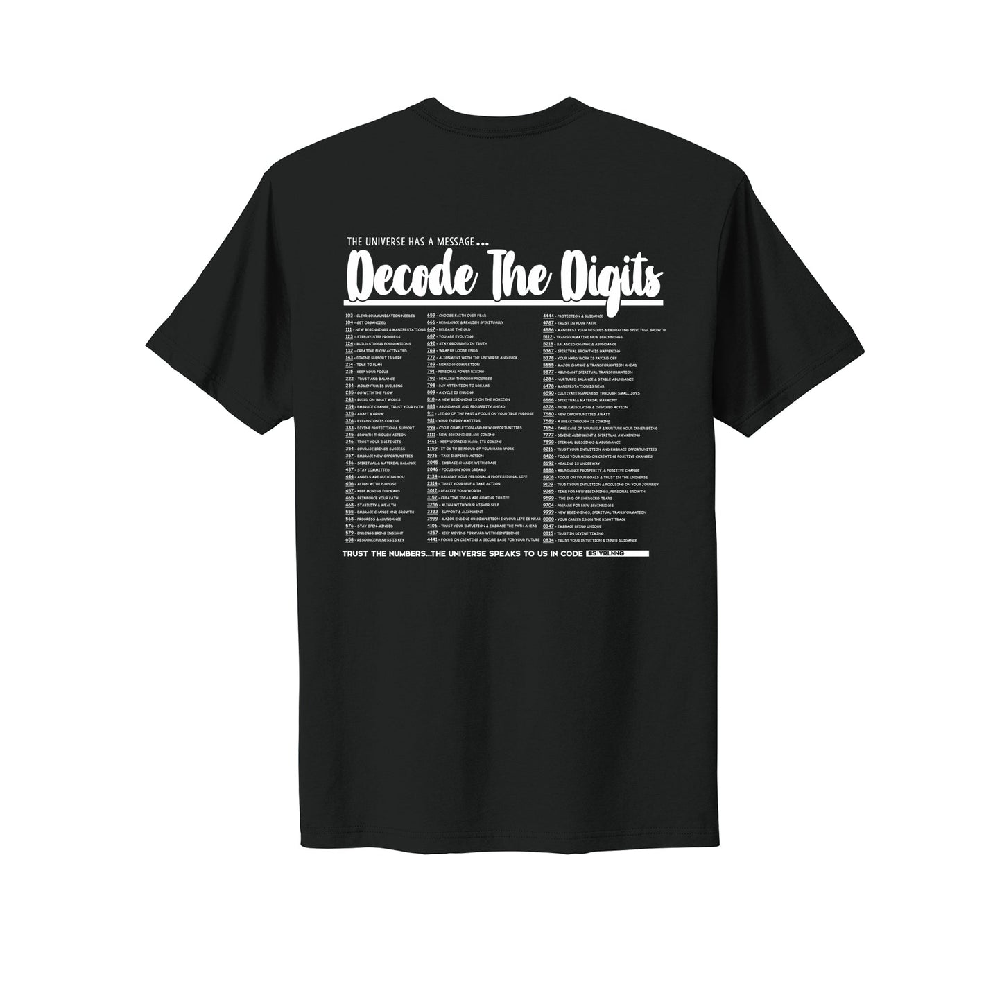 Decode the digits|Unisex T-Shirt - Infused with Clear Quartz