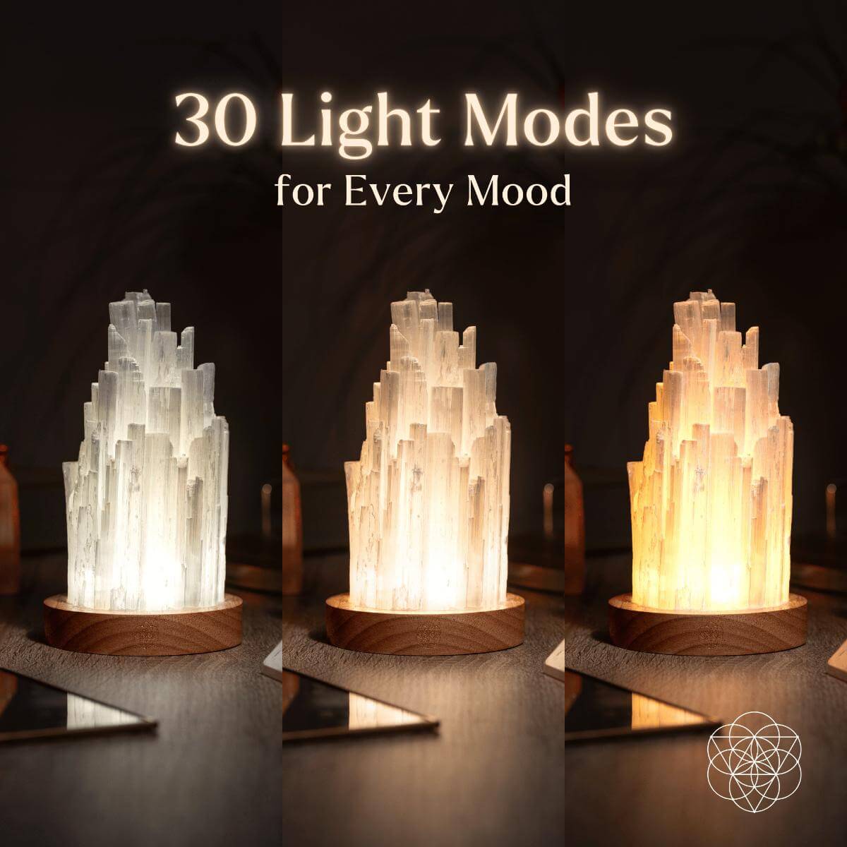 The Cleanse All Selenite Lamp
