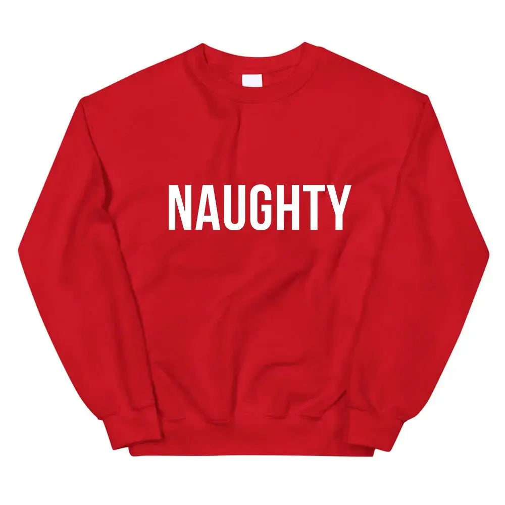 Naughty & Nice Couples Sweatshirt