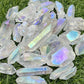 Angel Aura Clear Quartz Crystal Rough Raw Points