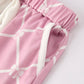Mommy & me Autumn Check Bow Girls Lapel Pajamas