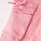 Pink Wide Leg Denim Pants With Pockets