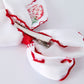 Strawberry Embroidered Hairpin 4 Inches