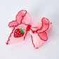 Strawberry Embroidered Hairpin 4 Inches
