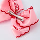 Strawberry Embroidered Hairpin 4 Inches