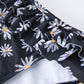 Black Floral Two Piece Swimsuit and Cover up Set