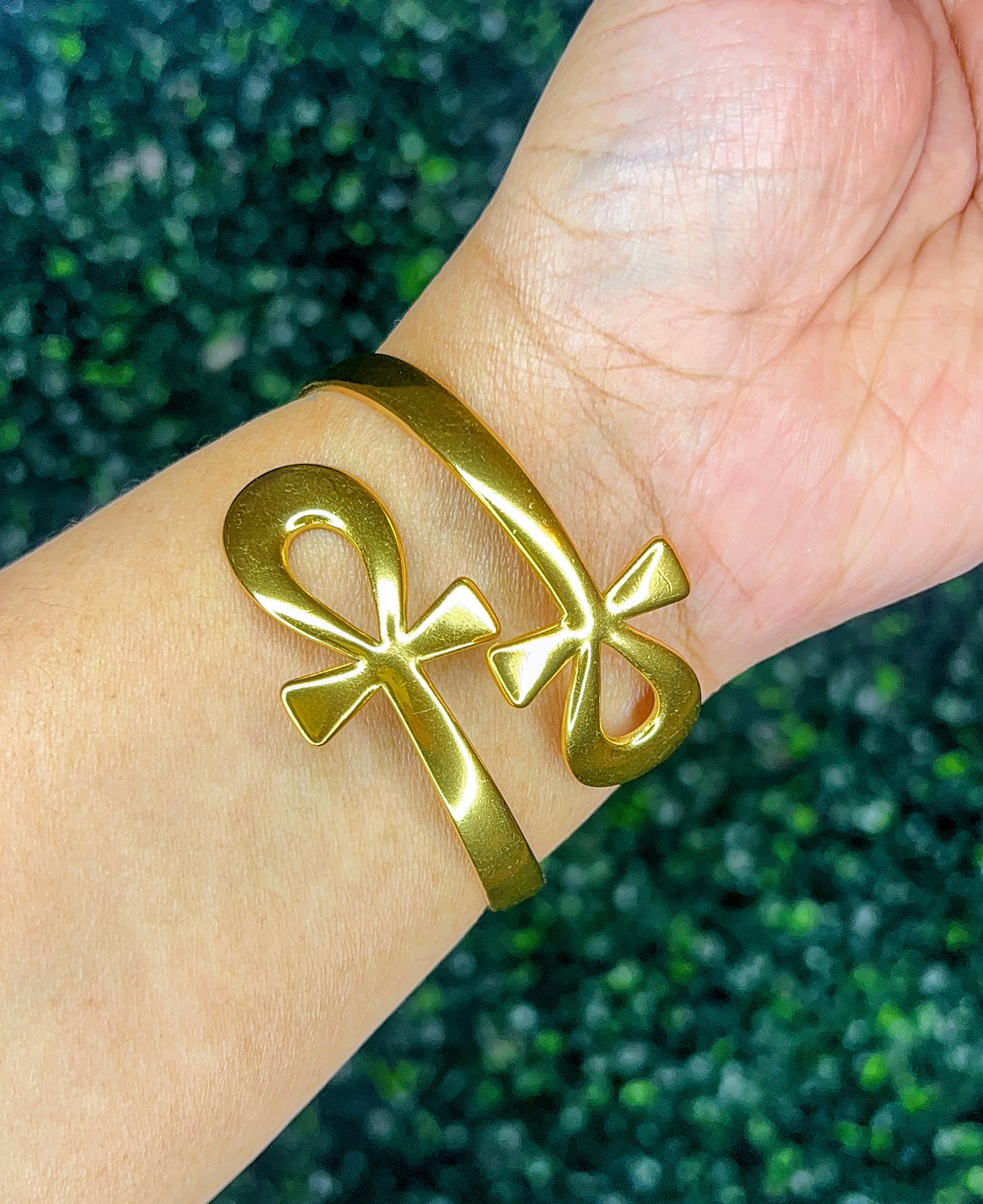 Golden Ankh Cuff
