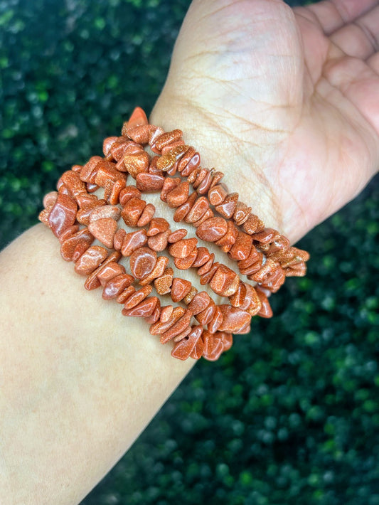 Goldstone Chip Bracelet | Ambition + Radiance