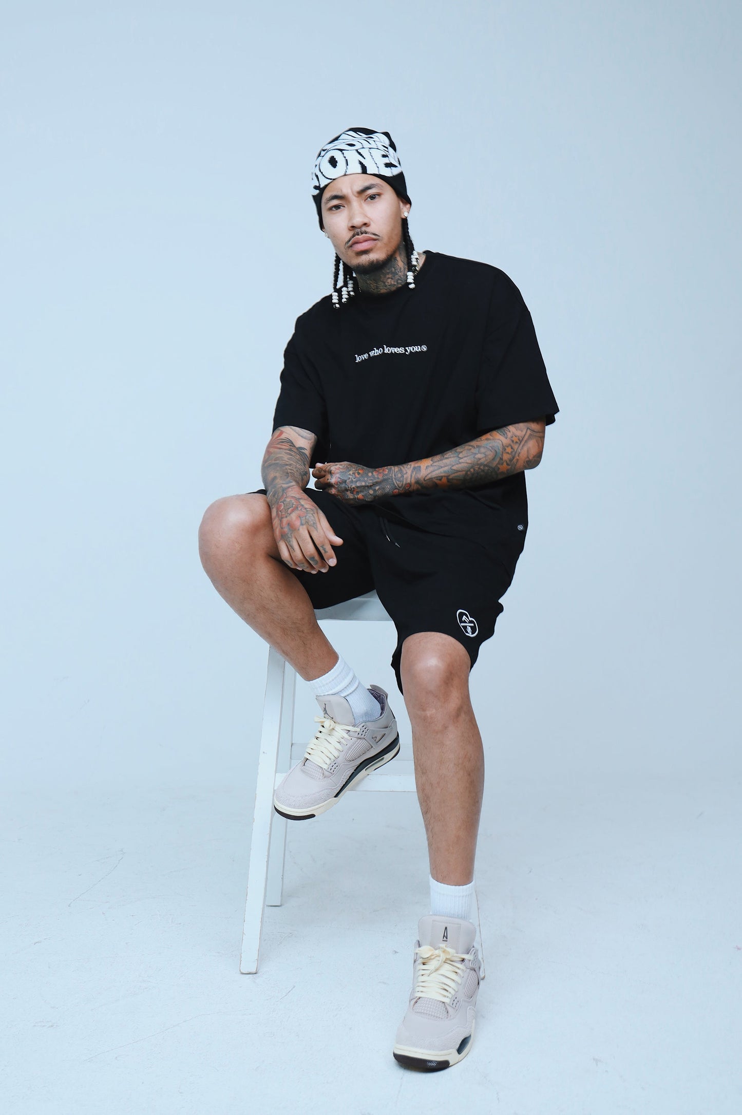 Love Who Loves You|Black Oversize Shirt
