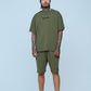 Dues Paid|Military Green Oversize Shirt