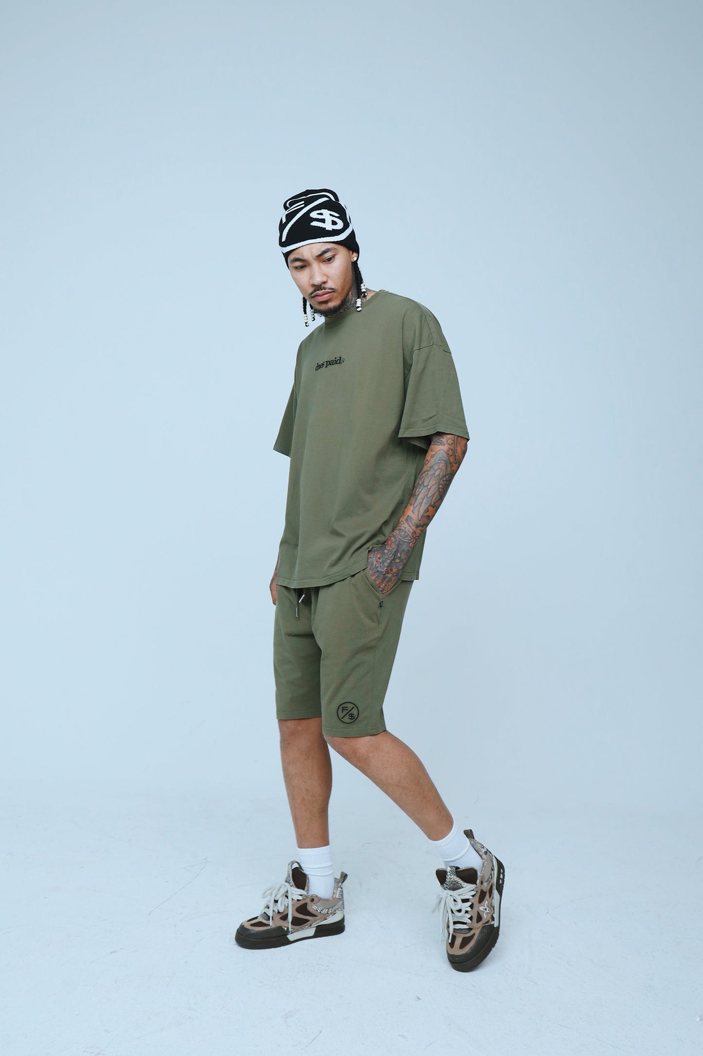 Dues Paid|Military Green Shorts