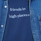 Friends In High Places|Navy Oversize Shirt