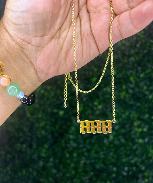 888 Angel Number Necklace