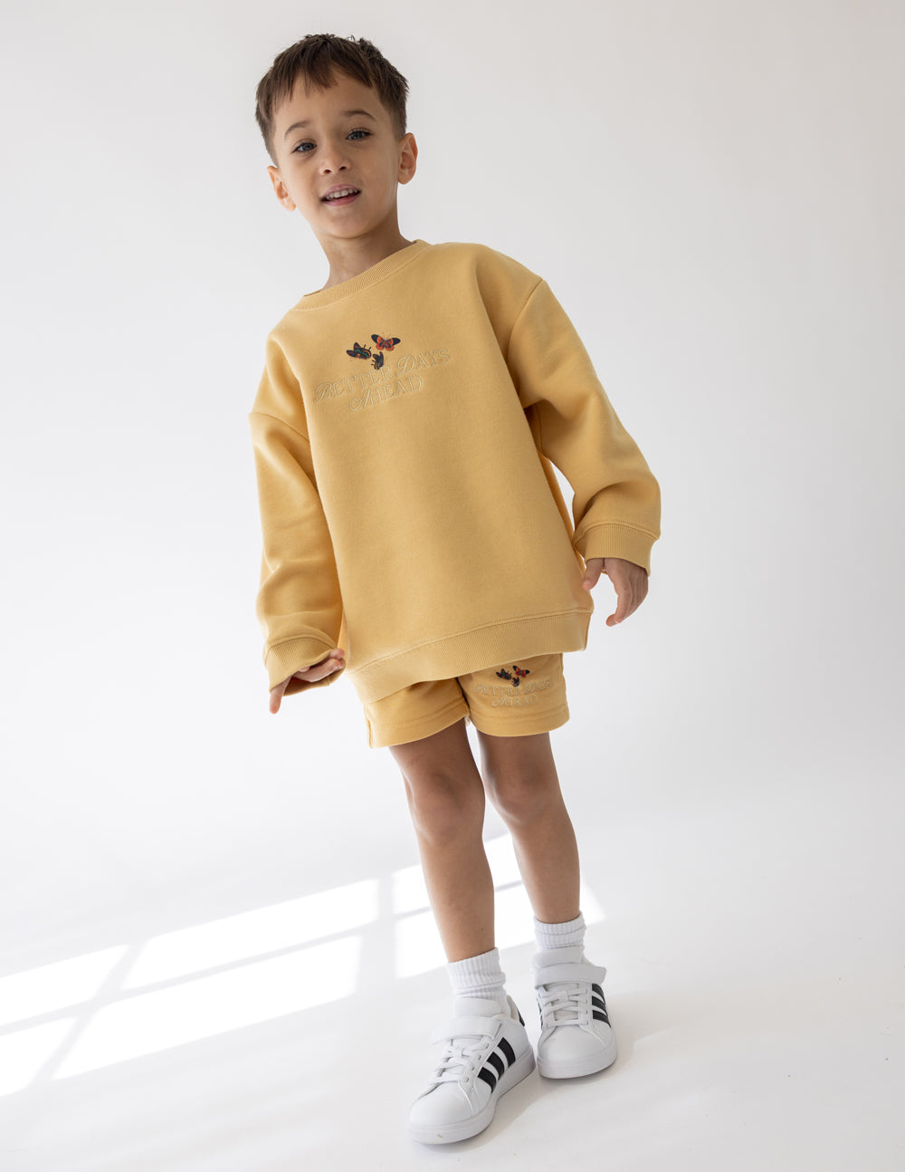 Better Days|Butterfly Kids Crewneck