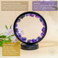I Am At Peace | Spiritual Protection Amethyst Lamp
