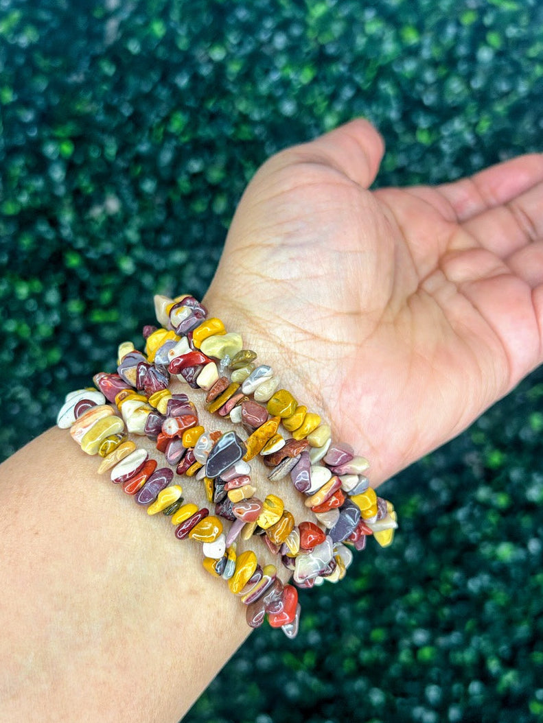 Mookaite Jasper Chip Bracelet | Grounding + Vitality