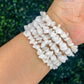 Snow Quartz Chip Bracelet | Clarity + Calm