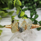 Prehnite Wire Wrapped Bangle Bracelet