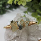 Prehnite Wire Wrapped Bangle Bracelet