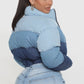 Third Eye Denim Puffer Jacket