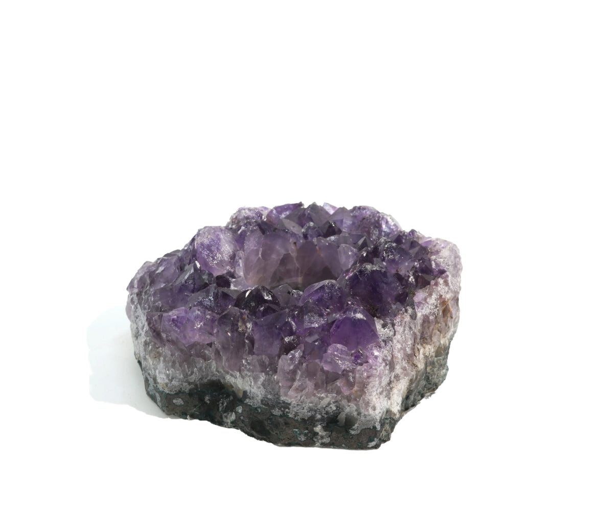 Amethyst Cluster Candle Holder