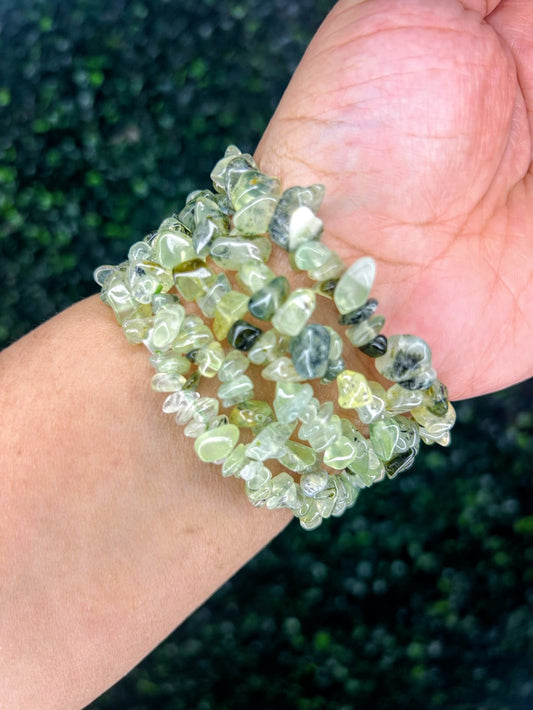 Prehnite Chip Bracelet | Intuition + Inner Peace