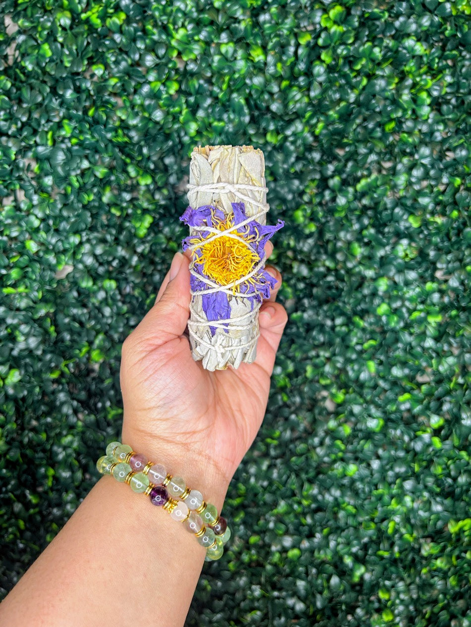 Blue Lotus + White Sage Bundle