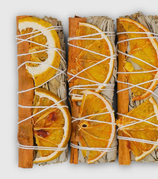 Orange Slices + Cinnamon White Sage Bundle