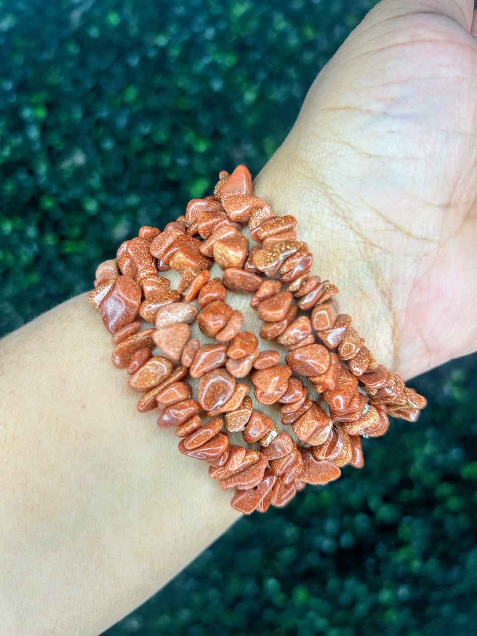 Goldstone Chip Bracelet | Ambition + Radiance
