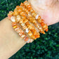 Orange Aventurine Chip Bracelet | Confidence + Creativity