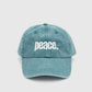 Statement Peace Cap | Washed Teal
