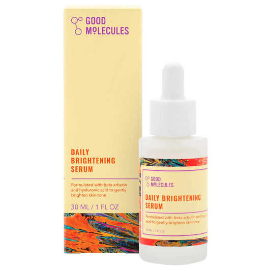 Good Molecules Daily Brightening Serum|Hydrating Facial Serum with Beta Arbutin and Hyaluronic Acid to Moisturize