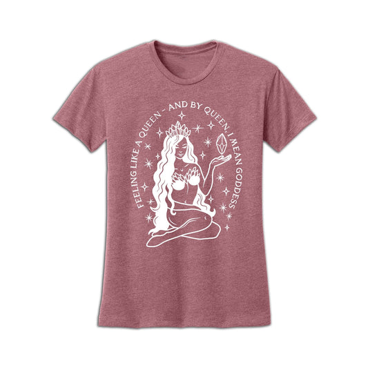 I'm a goddess Tee|Infused with Moonstone, Tourmaline & Labradorite