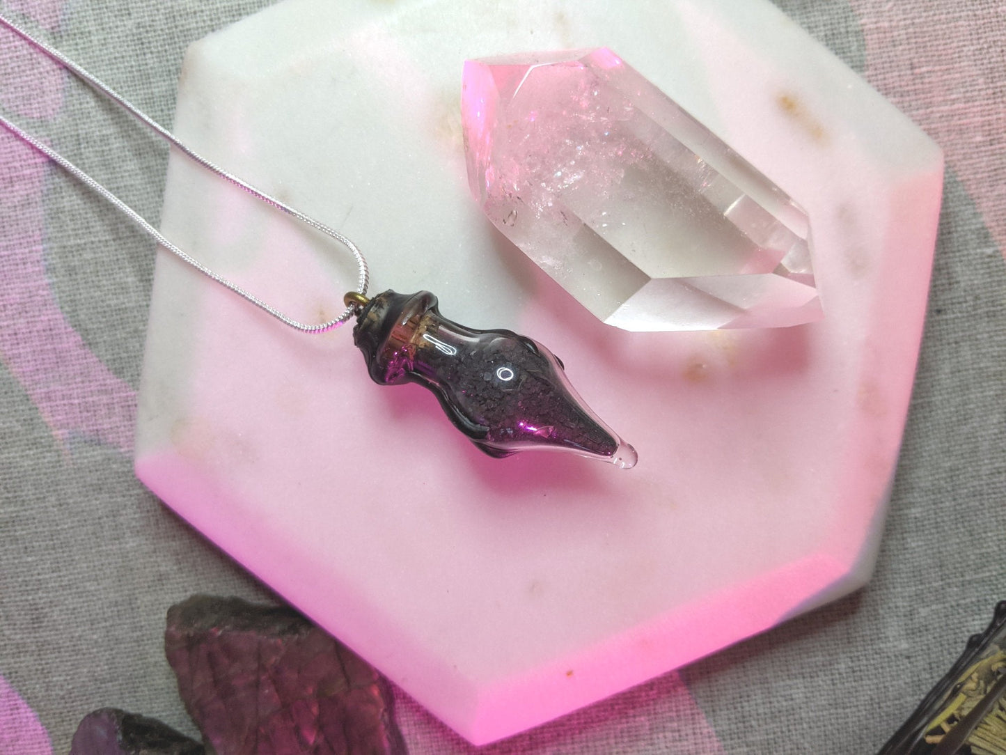 Black Salt Necklace|Protection + Power